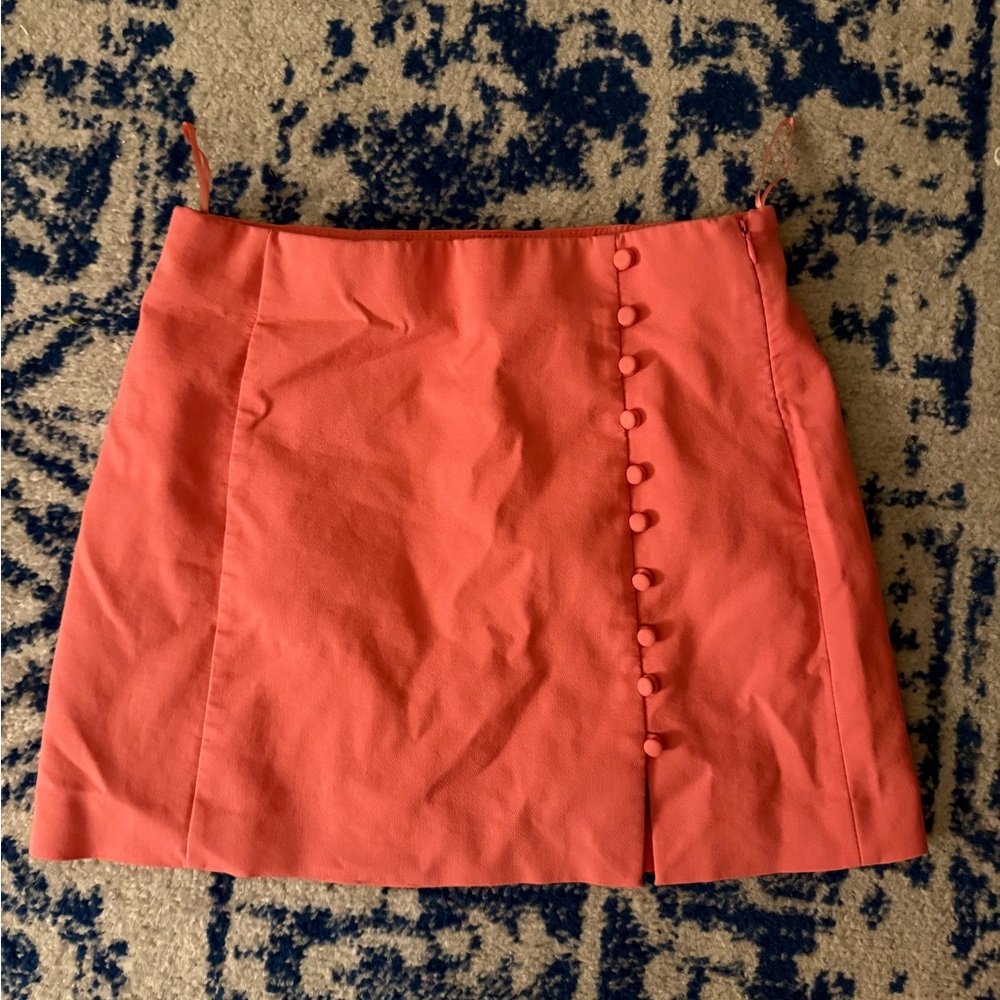 Zara Vibrant Orange Mini Skirt